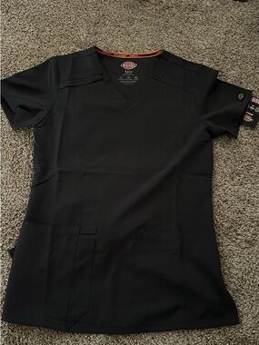 Dickies womens grey V-Neck Work Scrub Top